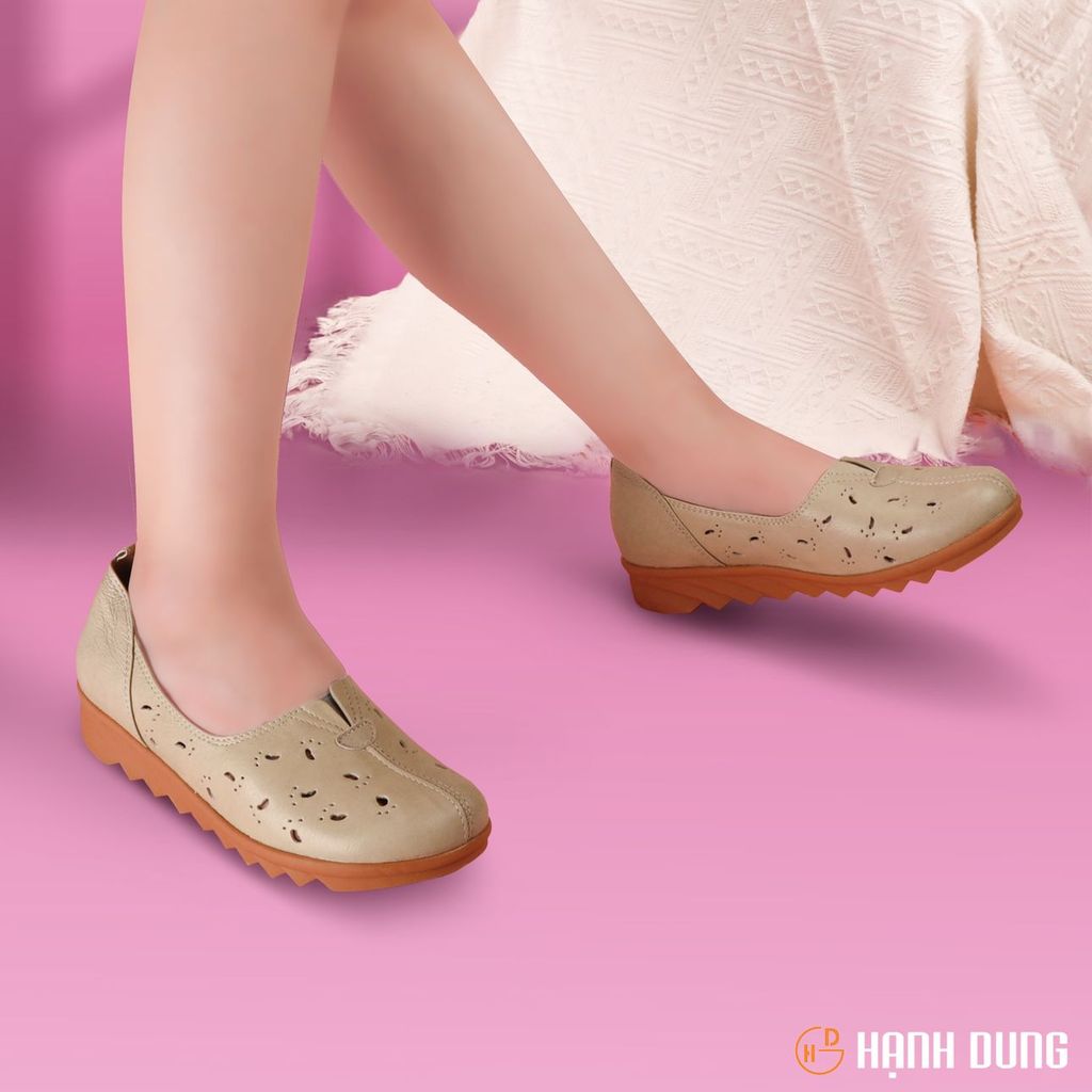 Giày Búp Bê Hạnh Dung Đục Lỗ HD04817AD