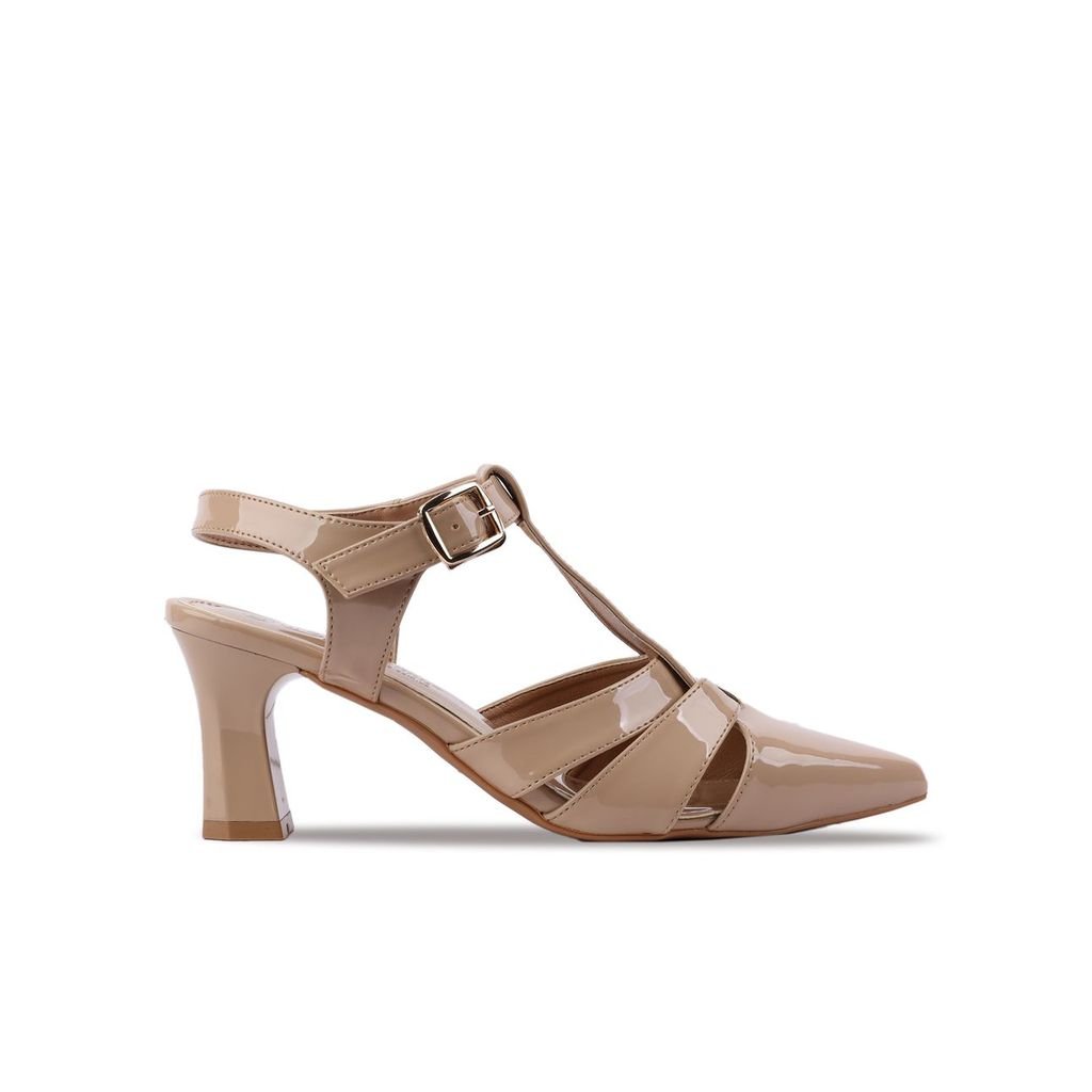 Sandal Cao Gót Hạnh Dung Mũi Nhọn T-Strap HD04839AD