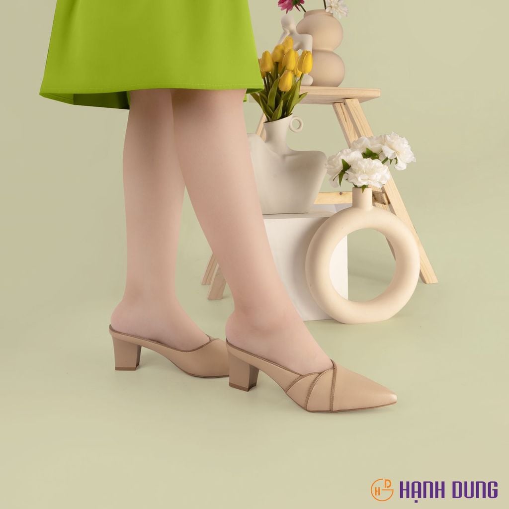 Dép Bít Mũi Hạnh Dung Vân Đắp Viền HD04853AD