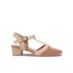 Sandal Cao Gót Hạnh Dung Quai T-Strap Trơn HD04859AD