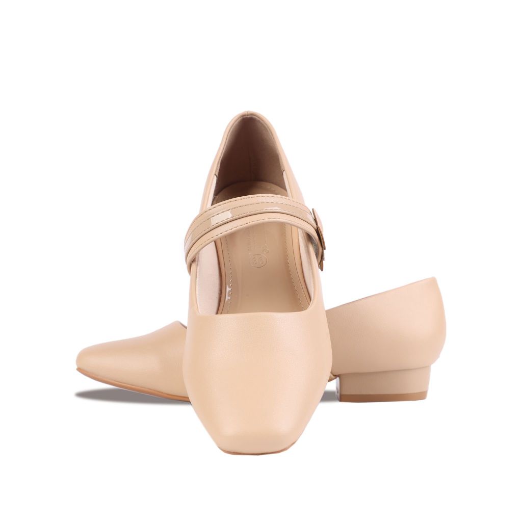 Giày Búp Bê Hạnh Dung Quai Dán Hậu Tim HD04893AD