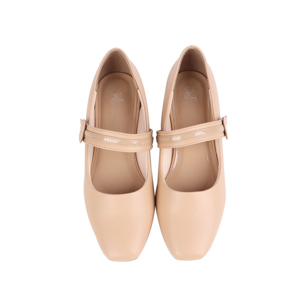 Giày Búp Bê Hạnh Dung Quai Dán Hậu Tim HD04893AD