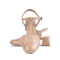 Sandal Cao Gót Hạnh Dung Quai T-Strap Mũi Bóng HD04900AD