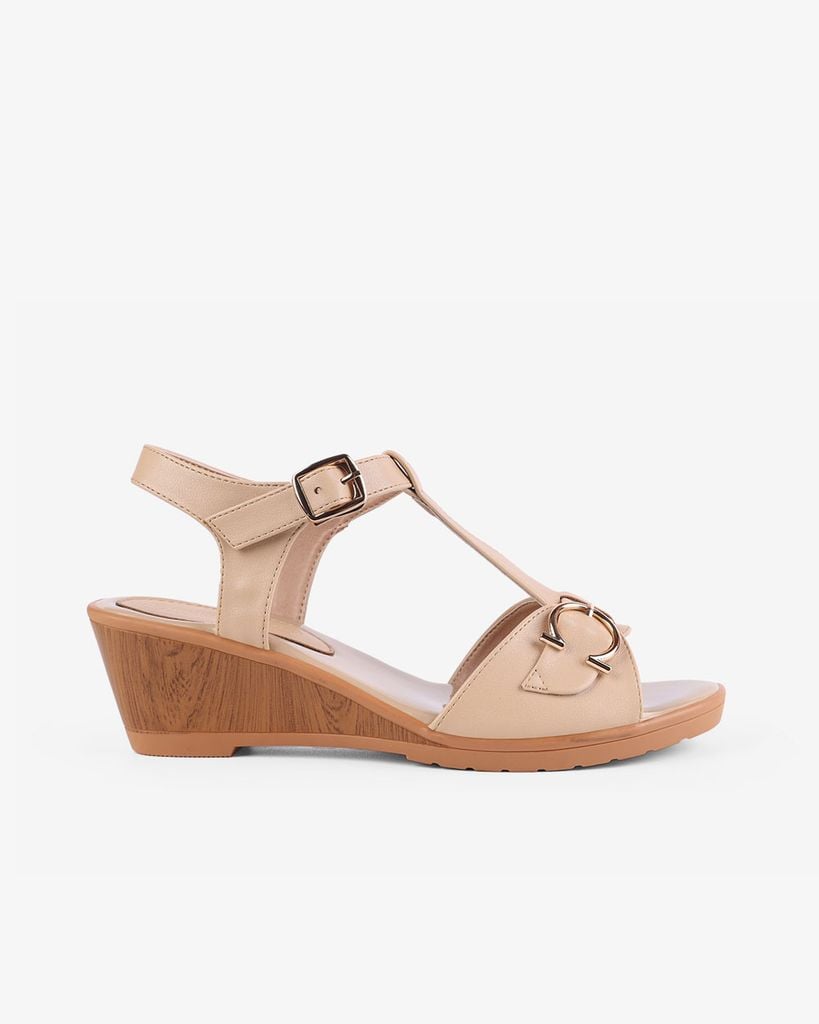 Sandal Xuồng Hạnh Dung Quai T-Strap Khóa Nịt HD04920AD
