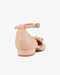 Giày Sandal Hạnh Dung Bít Mũi Nơ HD04949AD