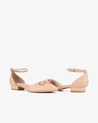 Giày Sandal Hạnh Dung Bít Mũi Nơ HD04949AD