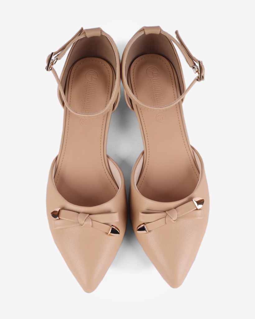 Giày Sandal Hạnh Dung Bít Mũi Nơ HD04949AD