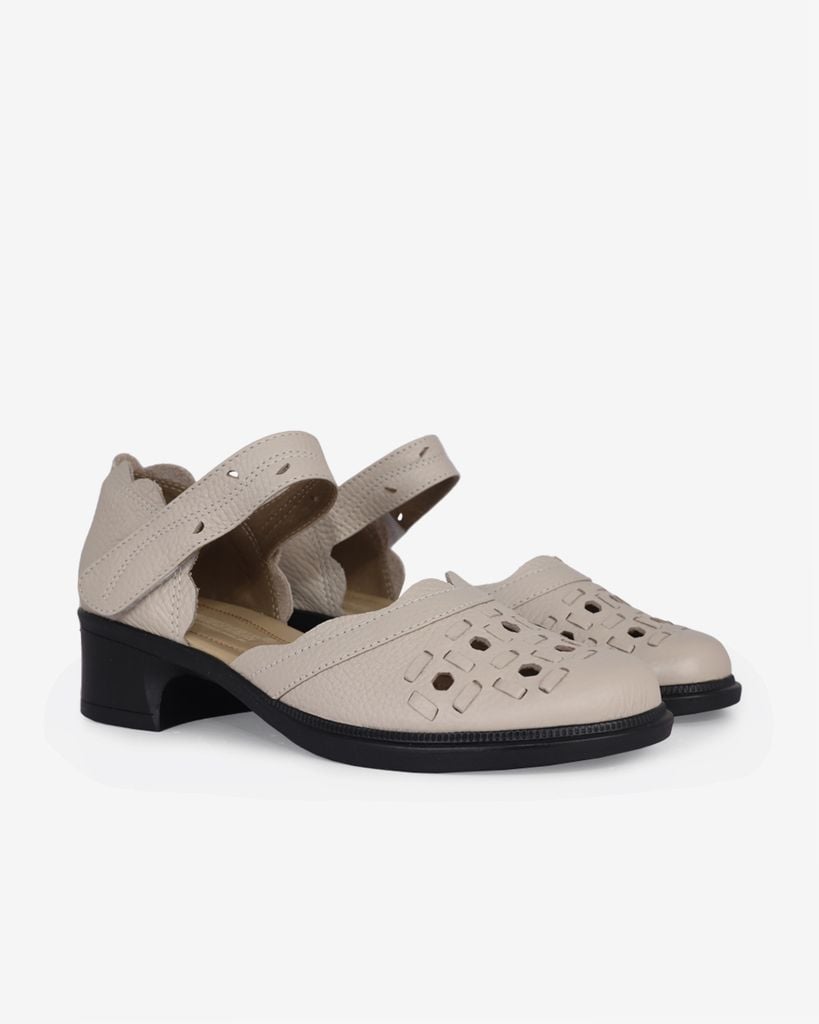 Sandal Cao Gót Hạnh Dung Mũi Tròn Laser HD04979AD