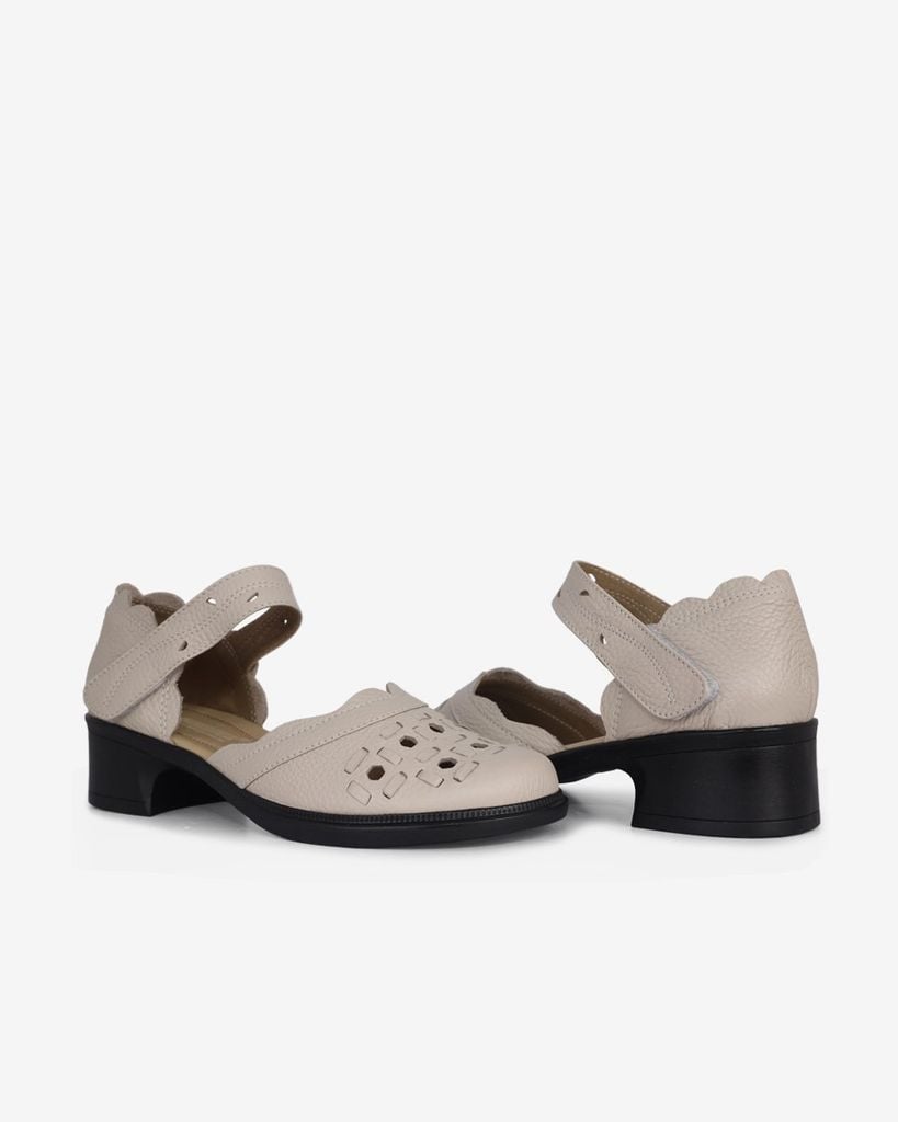 Sandal Cao Gót Hạnh Dung Mũi Tròn Laser HD04979AD