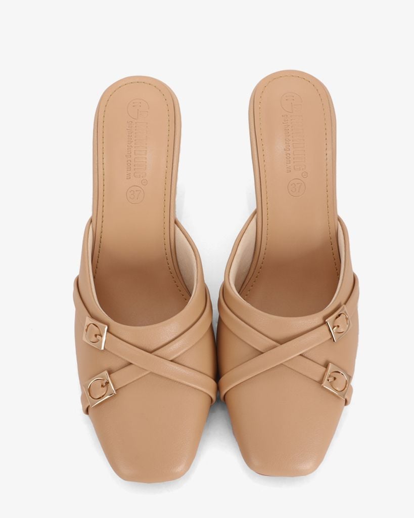 Dép Bít Mũi Hạnh Dung Dây Chéo Khóa Nịt HD04998AD