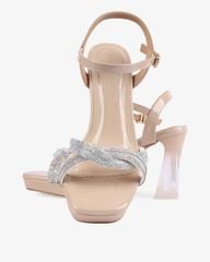 Sandal Cao Gót Hạnh Dung Gót Mica Xoàn Xoắn HD0906AS