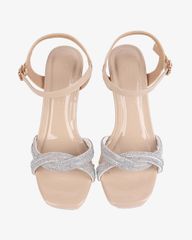 Sandal Cao Gót Hạnh Dung Gót Mica Xoàn Xoắn HD0906AS