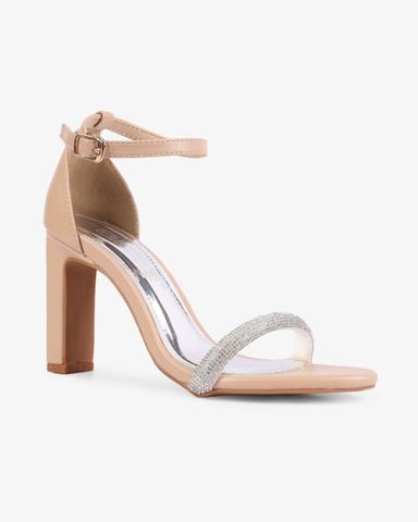 Sandal Cao Gót Hạnh Dung Bít Hậu Quai Mảnh HD0907AS