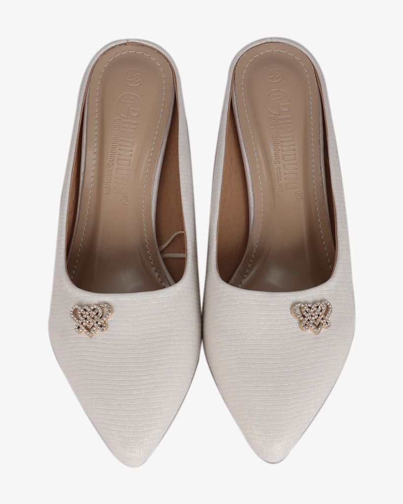 Dép Bít Mũi Hạnh Dung Ánh Nhũ HD0918AS