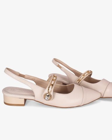 Giày Sandal Hạnh Dung Bít Mũi Khóa Xích HD0926AS