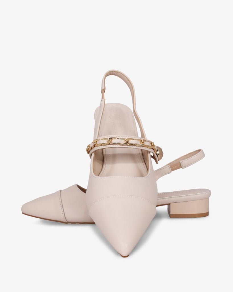 Giày Sandal Hạnh Dung Bít Mũi Khóa Xích HD0926AS