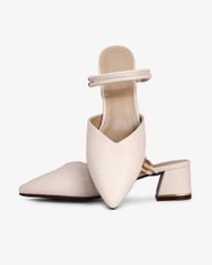 Sandal Cao Gót Hạnh Dung Mũi Nhọn Trơn HD1073BN