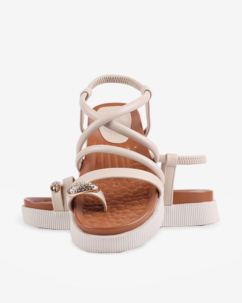 Sandal Xuồng Hạnh Dung Quai Đan Chéo Hậu Thun HD1106AV