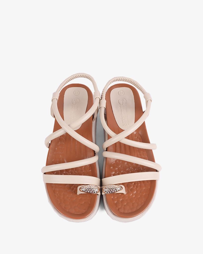 Sandal Xuồng Hạnh Dung Quai Đan Chéo Hậu Thun HD1106AV