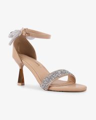 Sandal Cao Gót Hạnh Dung Bít Hậu Nơ Xoàn HD1111AV