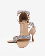 Sandal Cao Gót Hạnh Dung Bít Hậu Nơ Xoàn HD1111AV
