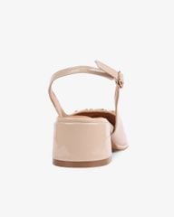 Sandal Cao Gót Hạnh Dung Mũi Vuông Đính Đá HD1112AV