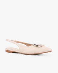 Sandal Xẹp Hạnh Dung Mũi Nhọn Khóa Vuông HD1113AV