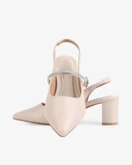 Sandal Cao Gót Hạnh Dung Gót Trụ Mũi Nhọn HD1115AV
