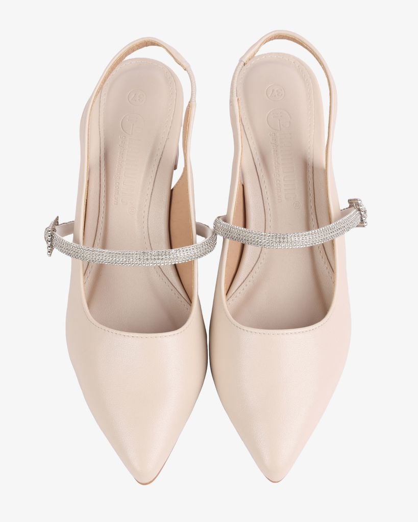 Sandal Cao Gót Hạnh Dung Gót Trụ Mũi Nhọn HD1115AV