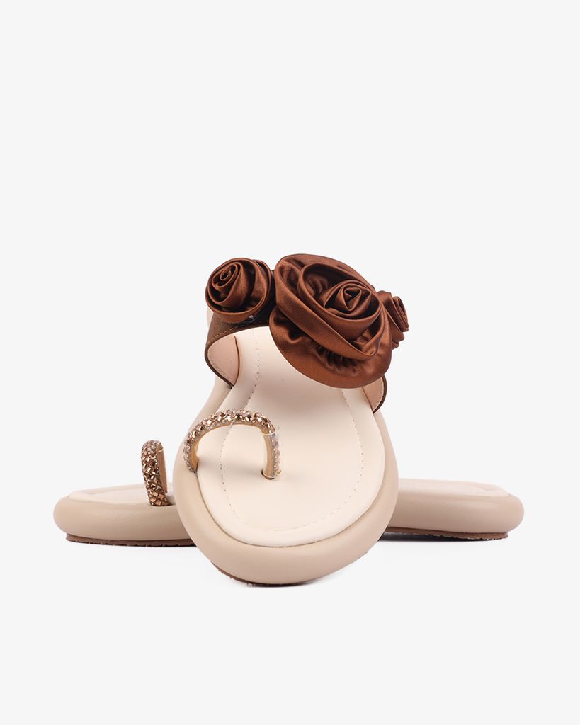 Dép Xẹp Hạnh Dung Xỏ Ngón Bông HD1122AV