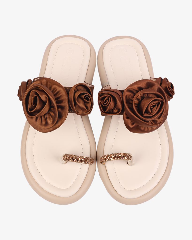 Dép Xẹp Hạnh Dung Xỏ Ngón Bông HD1122AV