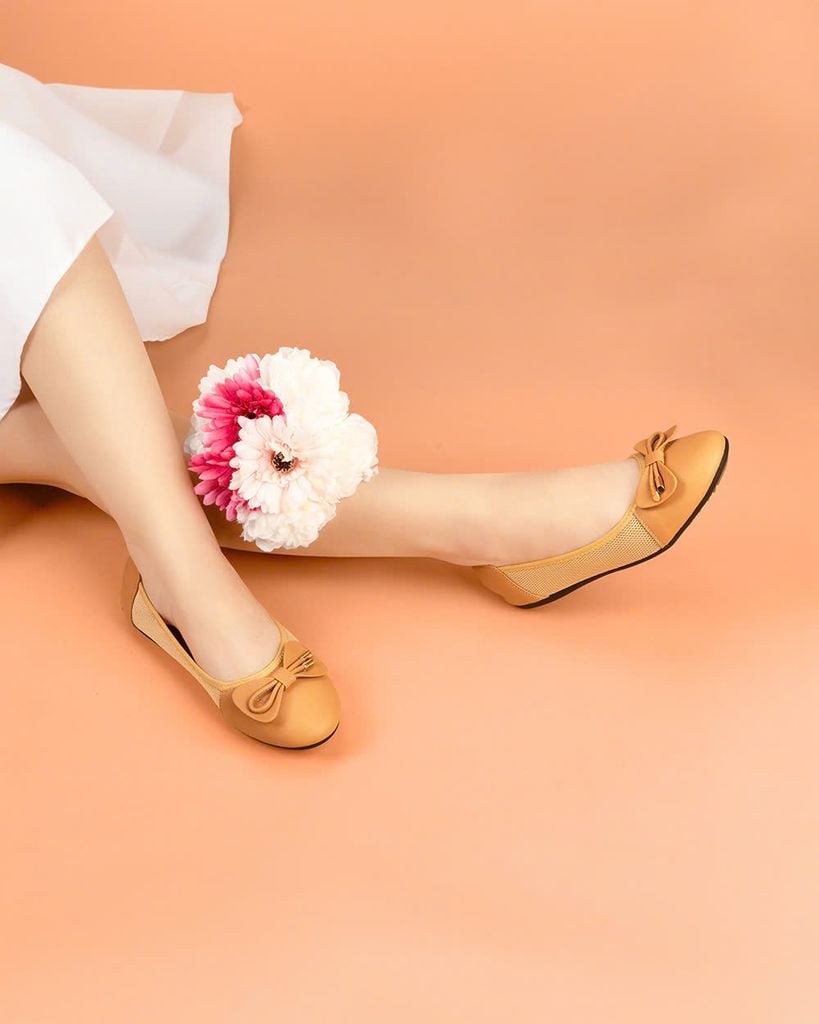 Giày Búp Bê Hạnh Dung Nơ Dây Chuông HD1126AV