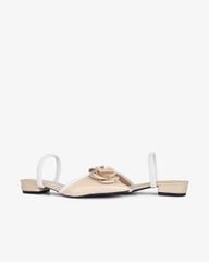 Giày Sandal Hạnh Dung Bít Mũi Hoa Ngọc Trai HD1133AV