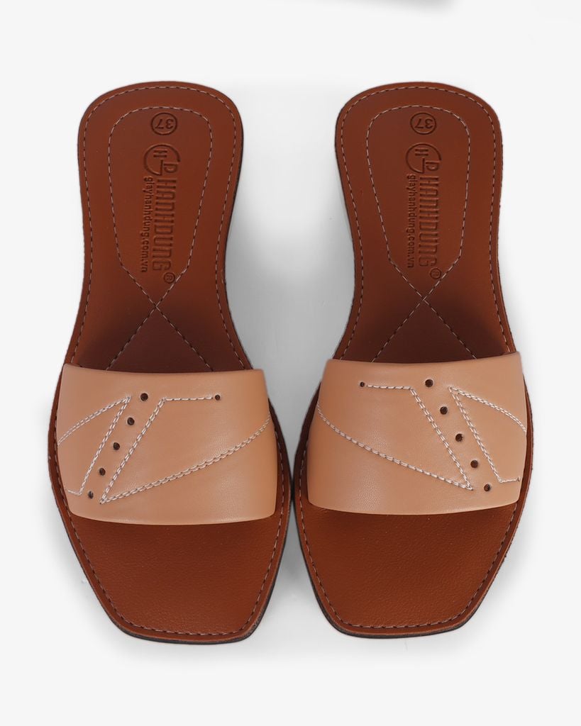 Dép Xẹp Hạnh Dung Quai Bản Cách Điệu HD1138AV