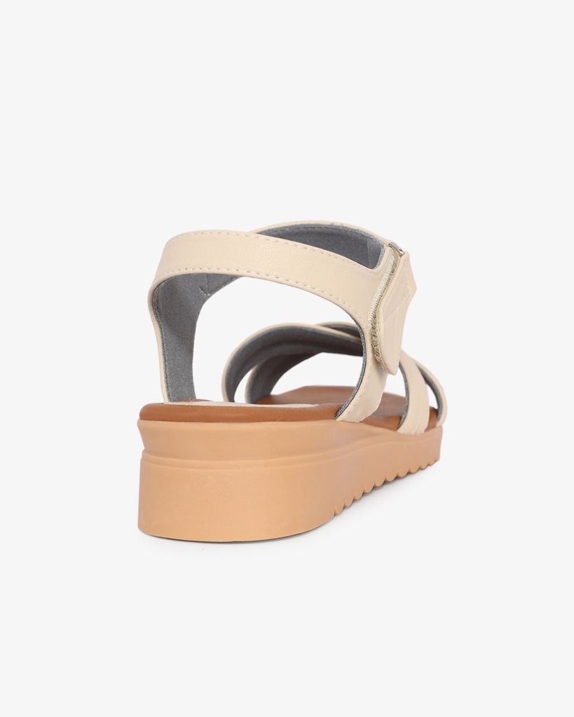 Sandal Đế Xuồng Hạnh Dung Quai Chéo Viền Chỉ HD1148AV