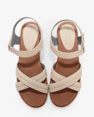 Sandal Đế Xuồng Hạnh Dung Quai Chéo Viền Chỉ HD1148AV