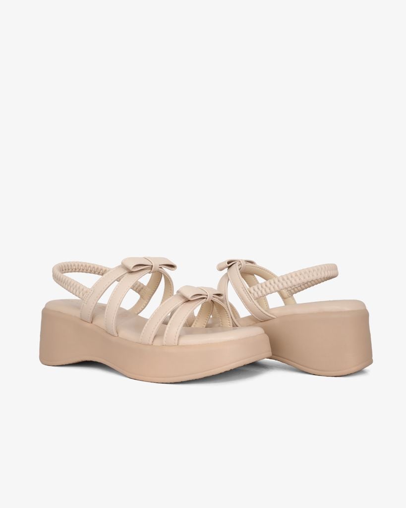 Sandal Đế Xuồng Hạnh Dung Quai Nơ Hậu Thun HD1159AV
