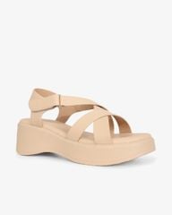 Sandal Đế Xuồng Hạnh Dung Quai Chéo Hậu Dán HD1163AV