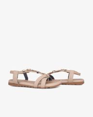 Sandal Xẹp Hạnh Dung Quai Chữ T Phối Đá Sang Trọng HD1177AV