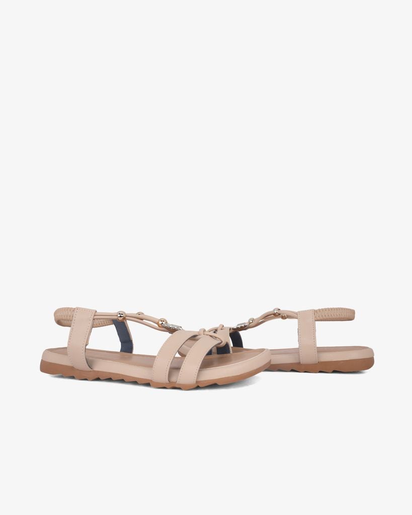 Sandal Xẹp Hạnh Dung Quai Chữ T Đính Bướm Pha Lê HD1178AV