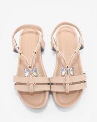 Sandal Xẹp Hạnh Dung Quai Chữ T Đính Bướm Pha Lê HD1178AV