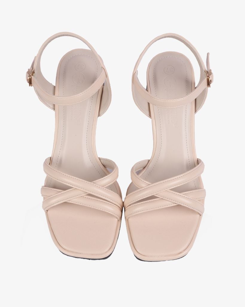 Sandal Cao Gót Hạnh Dung Quai Đan Chéo HD12258AM