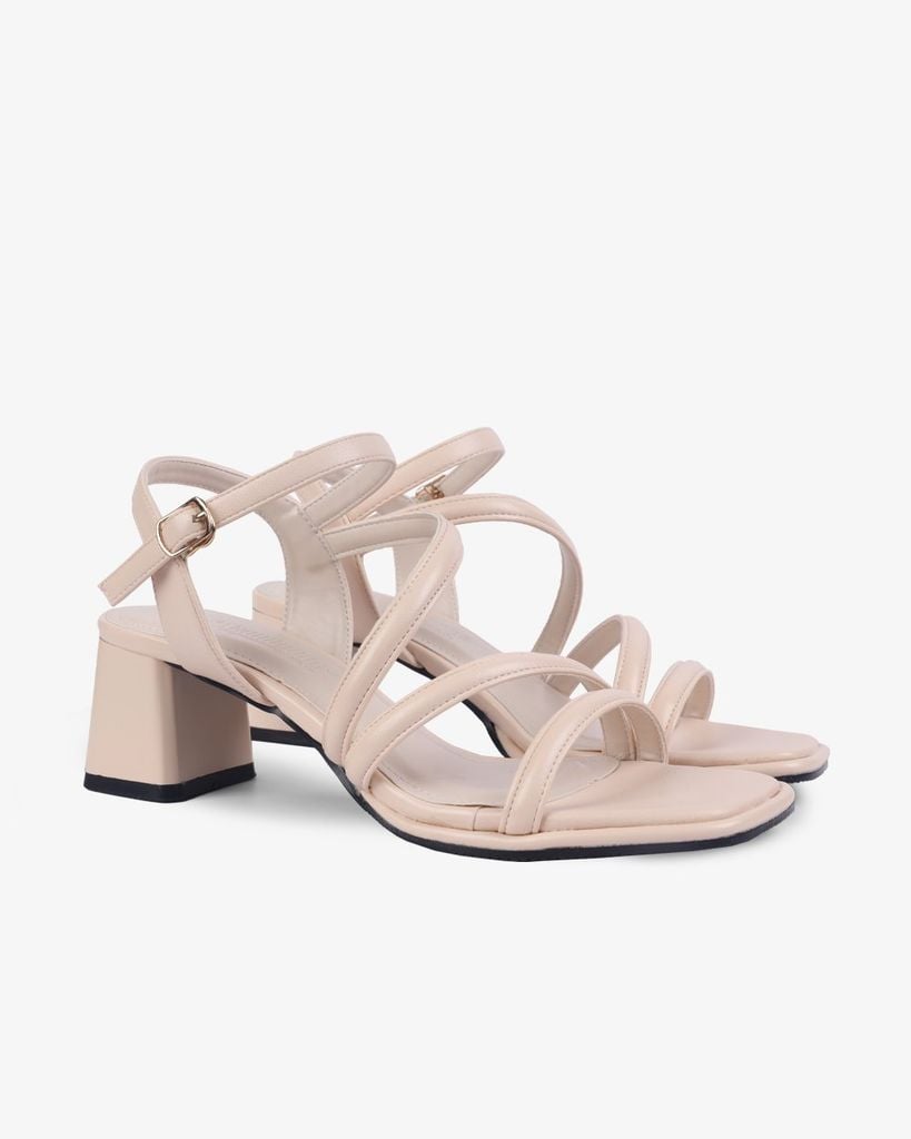 Sandal Cao Gót Hạnh Dung Gót Trụ Quai Dây Thanh Lịch HD12259AM