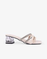 Dép Cao Gót Hạnh Dung Xỏ Ngón Gót Mica HD12264AM