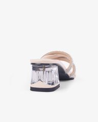 Dép Cao Gót Hạnh Dung Xỏ Ngón Gót Mica HD12264AM