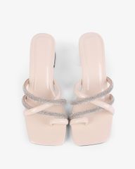 Dép Cao Gót Hạnh Dung Xỏ Ngón Gót Mica HD12264AM