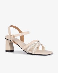 Sandal Cao Gót Hạnh Dung Quai Mảnh Đan Chéo HD12274AM