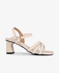 Sandal Cao Gót Hạnh Dung Quai Mảnh Đan Chéo HD12274AM