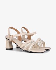 Sandal Cao Gót Hạnh Dung Quai Mảnh Đan Chéo HD12274AM
