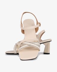 Sandal Cao Gót Hạnh Dung Quai Mảnh Đan Chéo HD12274AM